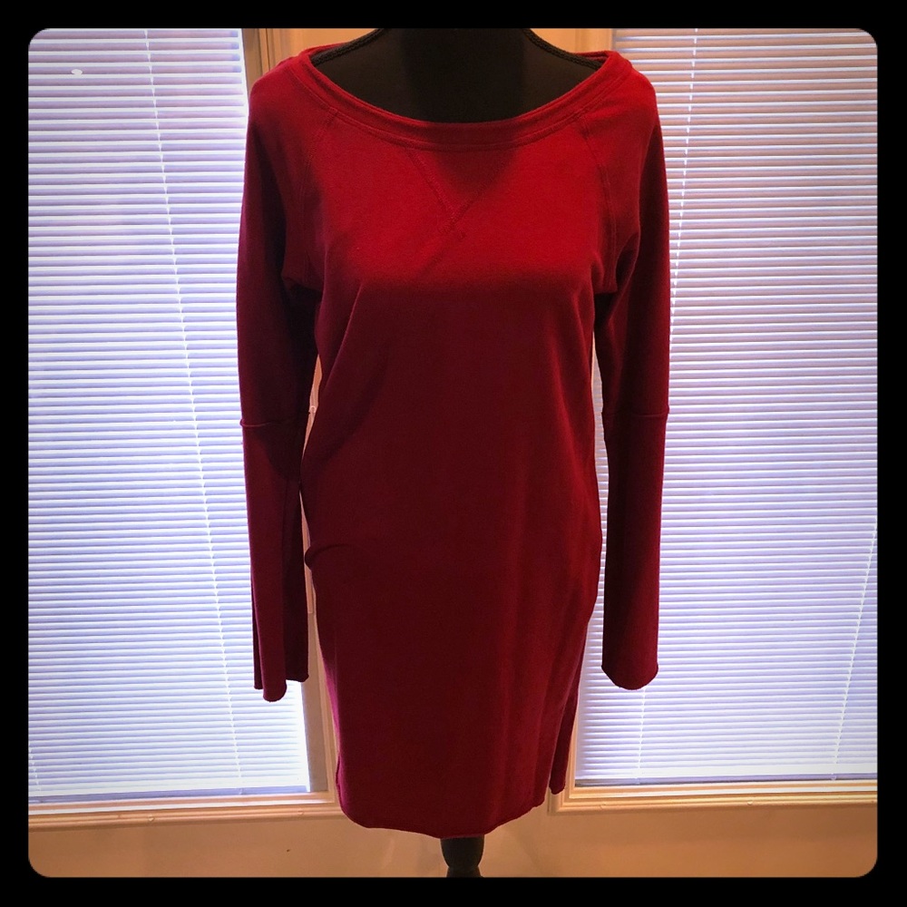 Red tunic dress